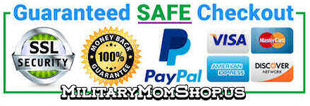Military Mom Shop has Safe and Secure Checkout! Military Mom Shop secure checkout